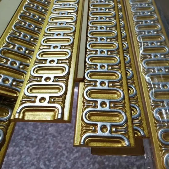 Gold Color Polyurethane Carved Moulding