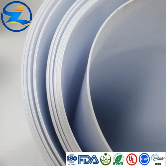 1.2mm Frosted Matte Porcelain White Color PP Films