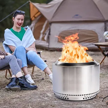 Hiking portable Waterproof Storage Bag Bonfire Camping Stove Stainless Steel fire pits wood burning outdoor