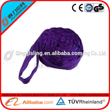 flat lift sling soft polyester 2t endless round sling