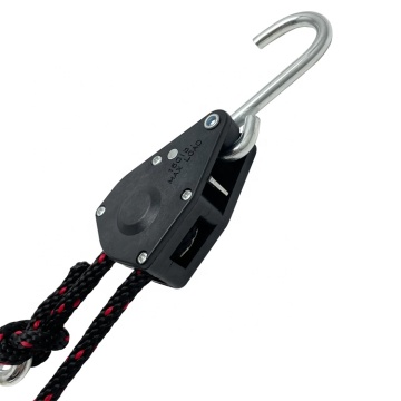 150lbs Capacity Metal Gear Ratchet Tie Down and Tow Rope with S Hooks: Heavy Duty Hanger for Boats and Light Lift Applications