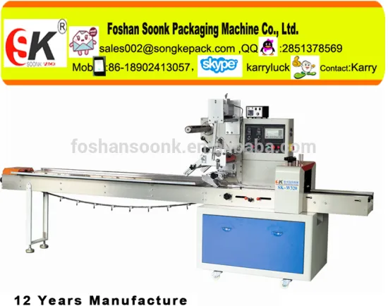 hot sale automatic pillow wrapping machine for pancake
