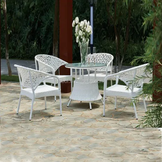 Stackable Rattan Cafe Table and Chairs for Sale - School Canteen & Small Dining Sets