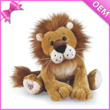 Imported plush stuffed animals,plush animals(big eyes) lion,2 inch plush animals