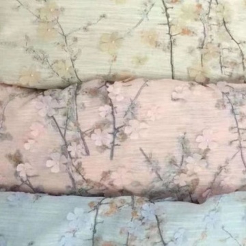 Tessuto di maglia del vestito dal pizzo della Malesia con ricamo a intaglio