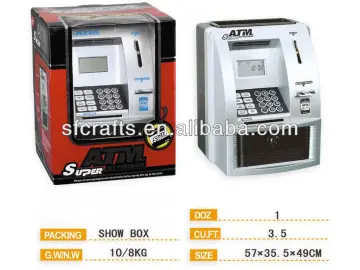 2013 new plastic B/O ATM machine toys from manufacturer