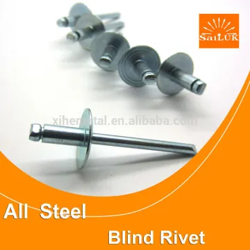 4.8mm large flange steel rivet galvanized
