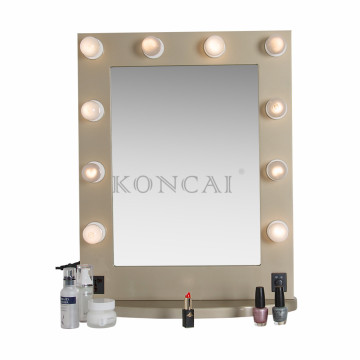 Hollywood Aluminum Vanity Makeup Mirror with 10pcs LED Lights