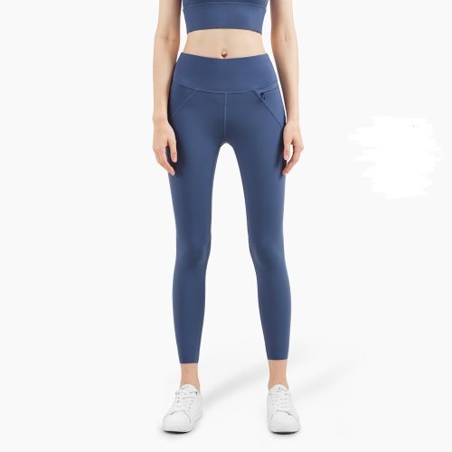 Mná folláine yoga pants yoga ard waist le pócaí