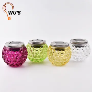 2017 Hot Selling outdoor Eco-friendly solar glass ball light plastic solar decorative lights