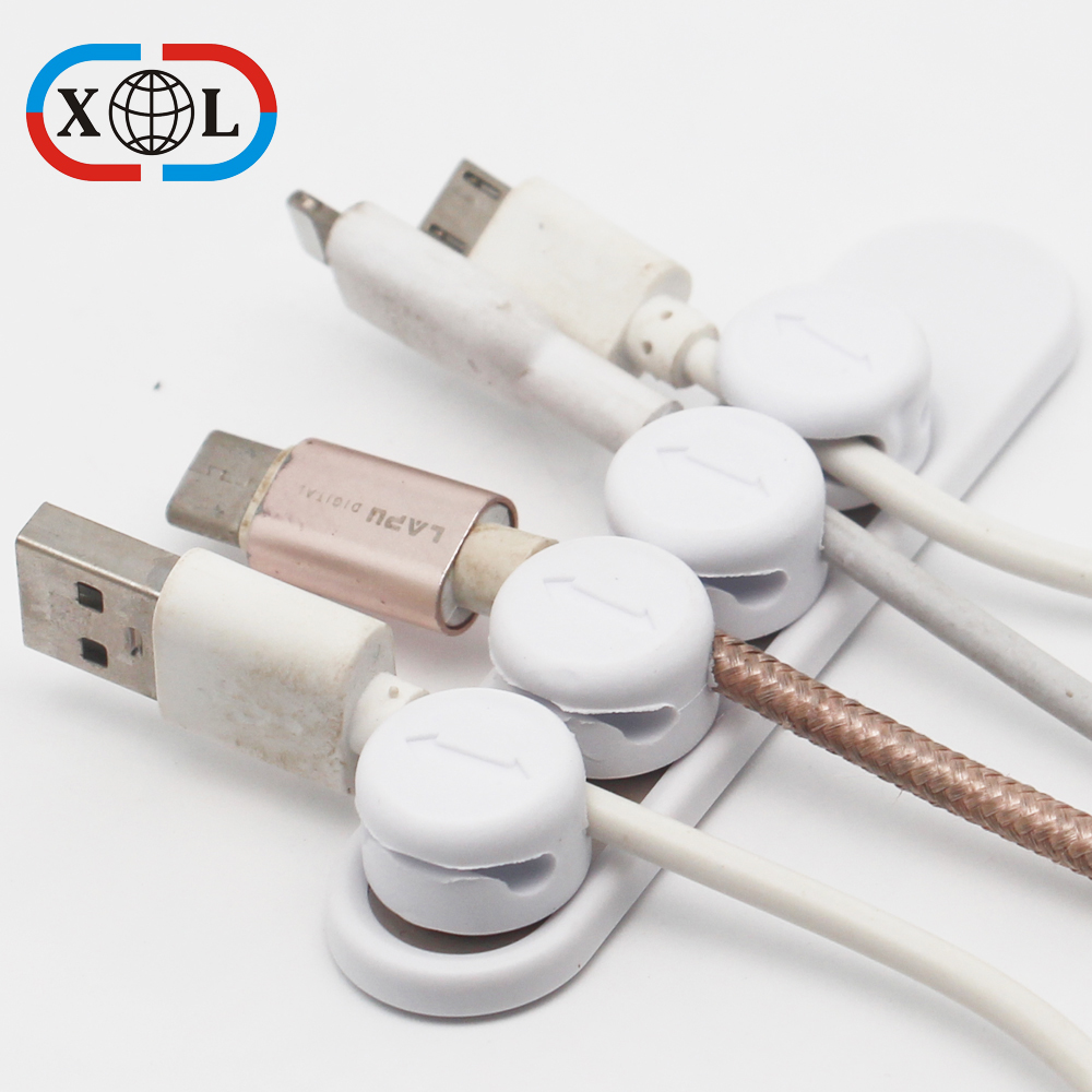 Cable Clips White Adhesive Cord Holders