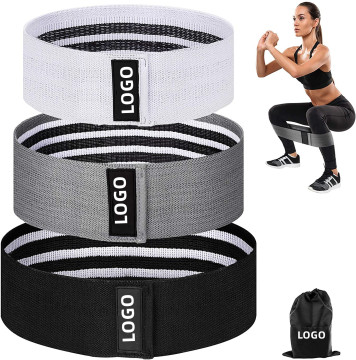 Custom Cheap Fabric Cotton Hip Circle Resistance Bands for Glute and Fitness Exercises