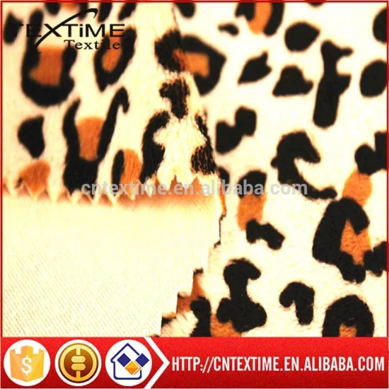 knitting printed fabric polyester bedding fabric toys fabric Micro Velboa Fabric