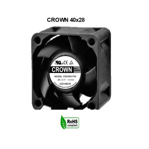 Crown dc cooling fan 40x40x28 with good quality