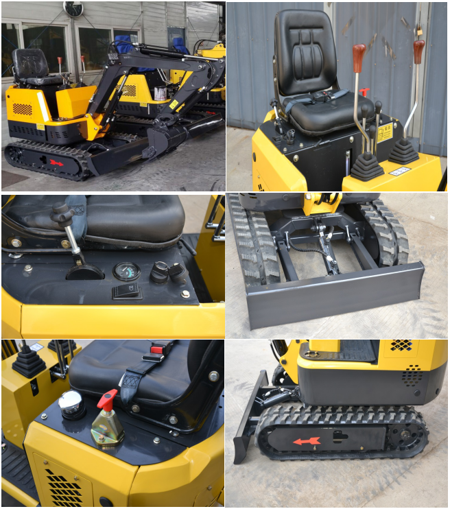 details of mini bagger excavator