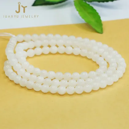 Wholesale Precious Stone Hetian Jade Loose Beads: Natural Gemstone Accessories