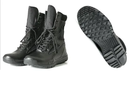 Custom Logo Coyote Leather Training Boots for Dropshipping