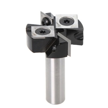 2 -flödande träplanerbit med 38,1 mm skärdiameter och 6/8/12mm skaftstorlek - Lämplig för spoilboard -ytor och routerbitinsatser med karbidips