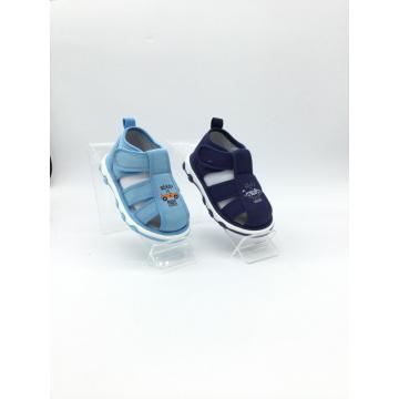 Fashion baby boy sandal with sound protect toe