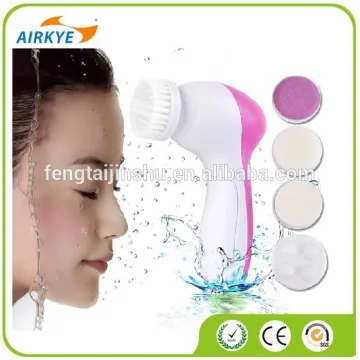 Electric Facial Massager Cleaner Deep Clean Face Skin Care Brush Scrubber 5 In 1