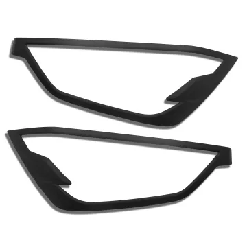 YCSUNZ 4x4 Black Headlight Cover Trim for Isuzu DMAX 2020-2022
