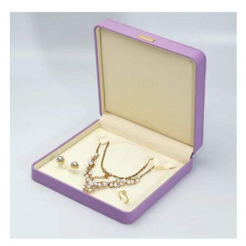 Mikrofaser -PU -Lederquadrat aus Diamond Schmuckschatulle