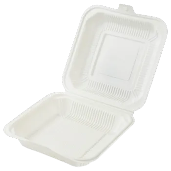 8 Inch Takeaway Bento Lunch Box Clamshell Container