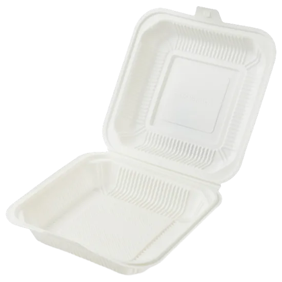 8 Inch Takeaway Bento Lunch Box Clamshell Container