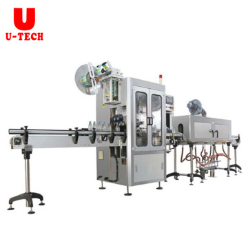 Automatic Online Bottle Cap Cup Shrink Labeling Applicator Machine