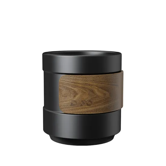 DHPO Unique Ceramic Cappuccino Cup with Wooden Sleeve