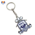 Metal custom name gold keyring with logo