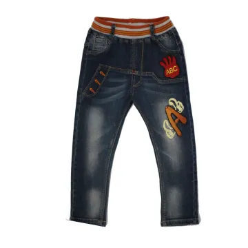 Children's Adjustable Waistband Toddler Denim Capri