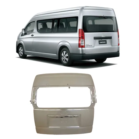 Aftermarket Metal Body Parts - New Rear Car Door Tail Gate for High Roof Hiace VI Box 2020-2024