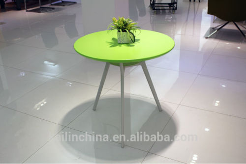 factory directly sell new hot sales green color leisurely trade assurance customized round coffee table