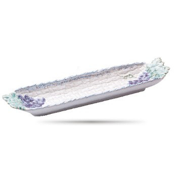 The collection for Grape--embossed long dish