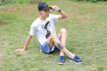 Scarpe da ginnastica tessute moda uomo