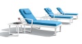 Furnitur teras furnitur outdoor lounge set tempat tidur matahari