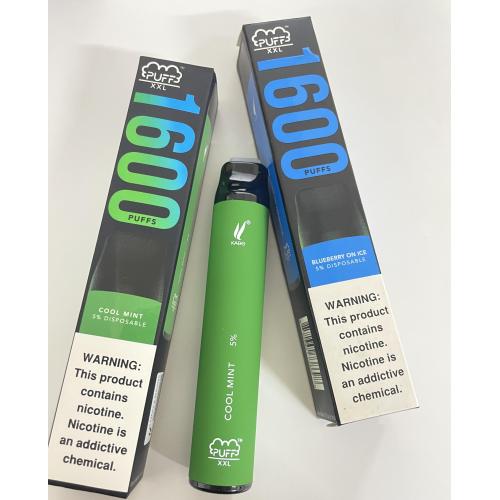 Puff xxl disposable e-cigarette 1600 puffs
