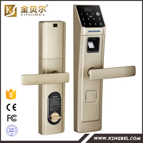 High quality and low price IC card passcode fingerprint door lock