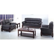 Modern Leather Sofa with Finish Legs