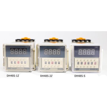 DH48S -S 1Z 2Z Tijdvertragingsrelais - AC220V/110V DC24V/12V Digitale display Programmeerbare timer met Socket Base