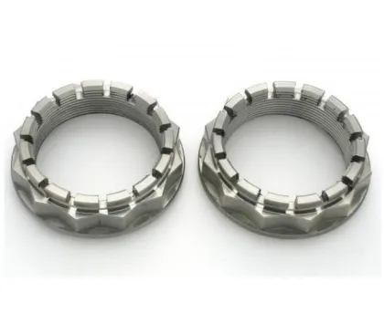 titanium GR5 flanged axle nut for ducati