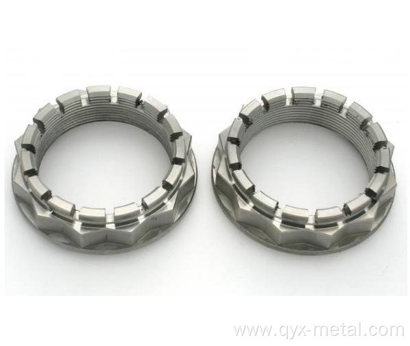 titanium GR5 flanged axle nut for ducati