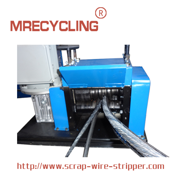 blue rock wire stripping machine