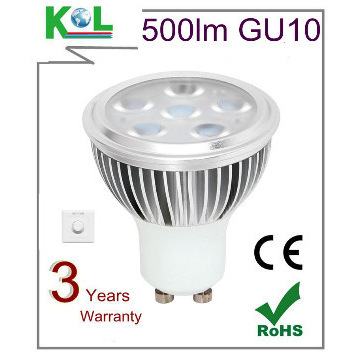 EU Hot-selling GU10 LED spotlight,Philips LUXEON led,450-510lm