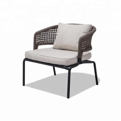 Outdoor Garden Balcony Rope Chair with Arm