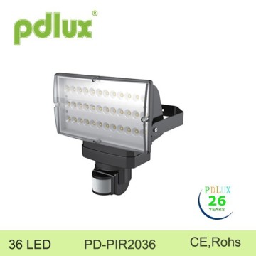 36 High-power cast LED PIR Sensor Floodlight with IP54