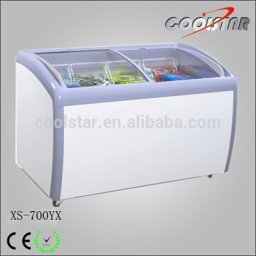 700L big capacity deluxe arch chest freezer
