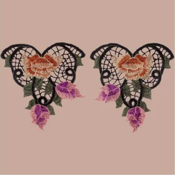 Hand Embroidery Motifs Clothing Patches for Dress