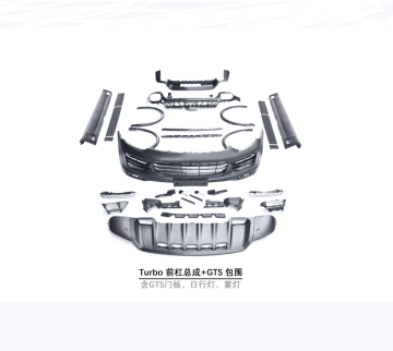 Car Bumper Kit for Porsche Cayenne 958.2 (2015-2017) - Turbo Front Bumper with GTS Body Kit and Fog Light Upgrade